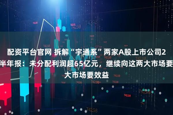 配资平台官网 拆解“宇通系”两家A股上市公司2025半年报：未分配利润超65亿元，继续向这两大市场要效益