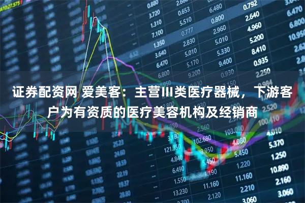 证券配资网 爱美客：主营Ⅲ类医疗器械，下游客户为有资质的医疗美容机构及经销商